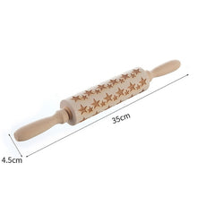 Load image into Gallery viewer, Merry Christmas Elk Wooden Print Rolling Pin Christmas Home Decorations Navidad Decor Noel Dessert Tools New Year 2020 DIY Craft