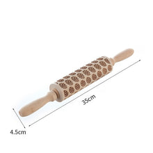 Load image into Gallery viewer, Merry Christmas Elk Wooden Print Rolling Pin Christmas Home Decorations Navidad Decor Noel Dessert Tools New Year 2020 DIY Craft