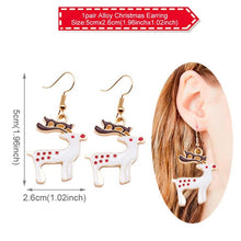 Load image into Gallery viewer, QIFU Santa Claus Snowman Necklace Snowflakes Eardrop Merry Christmas Decor for Home 2019 Christmas Gift Xmas Decor New Year 2020