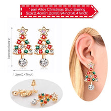 Load image into Gallery viewer, QIFU Santa Claus Snowman Necklace Snowflakes Eardrop Merry Christmas Decor for Home 2019 Christmas Gift Xmas Decor New Year 2020