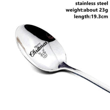 Load image into Gallery viewer, Taoup 1pc Metal Merry Christmas Spoons Xmas Party Tableware Pendants Drop Ornaments Christmas Table Decor for Home Noel Gift