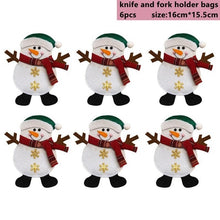 Load image into Gallery viewer, Taoup 1pc Metal Merry Christmas Spoons Xmas Party Tableware Pendants Drop Ornaments Christmas Table Decor for Home Noel Gift