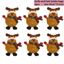 Load image into Gallery viewer, Taoup 1pc Metal Merry Christmas Spoons Xmas Party Tableware Pendants Drop Ornaments Christmas Table Decor for Home Noel Gift