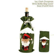Load image into Gallery viewer, Huiran Linen Christmas Elk Snowman Table Runner Merry Christmas Decorations For Home 2019 Xmas Ornaments New Year 2020 Navidad