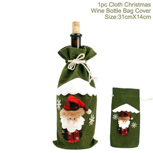 Huiran Linen Christmas Elk Snowman Table Runner Merry Christmas Decorations For Home 2019 Xmas Ornaments New Year 2020 Navidad