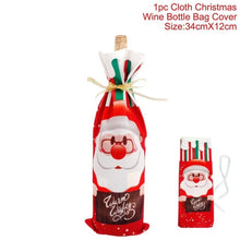 Load image into Gallery viewer, Huiran Linen Christmas Elk Snowman Table Runner Merry Christmas Decorations For Home 2019 Xmas Ornaments New Year 2020 Navidad