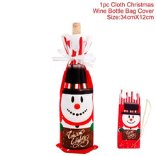 Load image into Gallery viewer, Huiran Linen Christmas Elk Snowman Table Runner Merry Christmas Decorations For Home 2019 Xmas Ornaments New Year 2020 Navidad