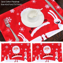 Load image into Gallery viewer, Huiran Linen Christmas Elk Snowman Table Runner Merry Christmas Decorations For Home 2019 Xmas Ornaments New Year 2020 Navidad