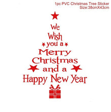 Load image into Gallery viewer, FENGRISE Christmas Decoration For Home Window Christmas Stickers Decor 2019 Merry Christmas Ornaments Xmas Gifts New Year 2020