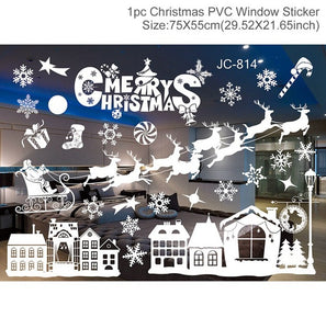 FENGRISE Christmas Decoration For Home Window Christmas Stickers Decor 2019 Merry Christmas Ornaments Xmas Gifts New Year 2020