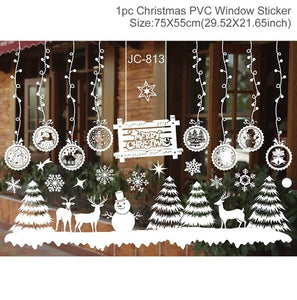 FENGRISE Christmas Decoration For Home Window Christmas Stickers Decor 2019 Merry Christmas Ornaments Xmas Gifts New Year 2020