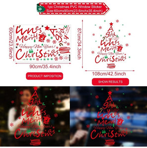 FENGRISE Christmas Decoration For Home Window Christmas Stickers Decor 2019 Merry Christmas Ornaments Xmas Gifts New Year 2020