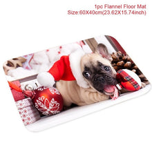 Load image into Gallery viewer, QIFU Santa Claus Christmas Flannel Carpet Merry Christmas Decoration for Home Christmas 2019 Gift Xmas Decor Kerst New Year 2020