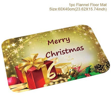 Load image into Gallery viewer, QIFU Santa Claus Christmas Flannel Carpet Merry Christmas Decoration for Home Christmas 2019 Gift Xmas Decor Kerst New Year 2020