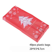 Load image into Gallery viewer, Christmas Paper Gift Box Bags Navidad Christmas Decorations for Home Natal Candy Plastic Bag Kerst New Year Supplies Noel