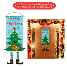 Load image into Gallery viewer, QIFU Santa Claus Christmas Flannel Carpet Merry Christmas Decoration for Home Christmas 2019 Gift Xmas Decor Kerst New Year 2020