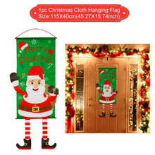 Load image into Gallery viewer, QIFU Santa Claus Christmas Flannel Carpet Merry Christmas Decoration for Home Christmas 2019 Gift Xmas Decor Kerst New Year 2020