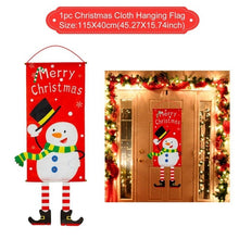 Load image into Gallery viewer, QIFU Santa Claus Christmas Flannel Carpet Merry Christmas Decoration for Home Christmas 2019 Gift Xmas Decor Kerst New Year 2020
