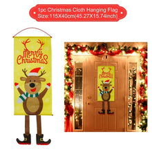 Load image into Gallery viewer, QIFU Santa Claus Christmas Flannel Carpet Merry Christmas Decoration for Home Christmas 2019 Gift Xmas Decor Kerst New Year 2020