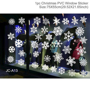 FENGRISE Christmas Decoration For Home Window Christmas Stickers Decor 2019 Merry Christmas Ornaments Xmas Gifts New Year 2020