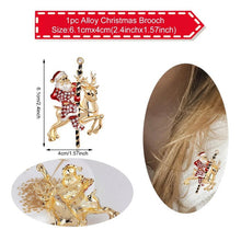 Load image into Gallery viewer, QIFU Santa Claus Snowman Necklace Snowflakes Eardrop Merry Christmas Decor for Home 2019 Christmas Gift Xmas Decor New Year 2020