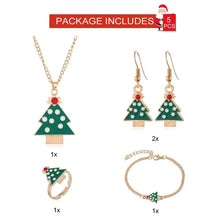 Load image into Gallery viewer, QIFU Santa Claus Snowman Necklace Snowflakes Eardrop Merry Christmas Decor for Home 2019 Christmas Gift Xmas Decor New Year 2020