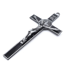 Load image into Gallery viewer, Church Relics Jesus on the Stand Cross Wall Crucifix Antique Home Chapel Decor