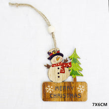 Load image into Gallery viewer, 2020 New Year Natural Xmas Elk Wood Craft Christmas Tree Ornament Noel Christmas Decoration for Home Wooden Pendant Navidad Gift