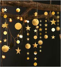 Load image into Gallery viewer, 4M Twinkle Star Snowflake Paper Garlands Pendant Ornaments Christmas Decorations for Home New Year 2020 Noel Decor Navidad 2019