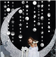 Load image into Gallery viewer, 4M Twinkle Star Snowflake Paper Garlands Pendant Ornaments Christmas Decorations for Home New Year 2020 Noel Decor Navidad 2019