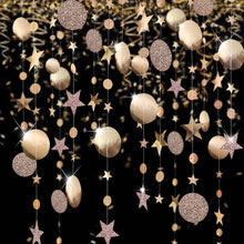 Load image into Gallery viewer, 4M Twinkle Star Snowflake Paper Garlands Pendant Ornaments Christmas Decorations for Home New Year 2020 Noel Decor Navidad 2019