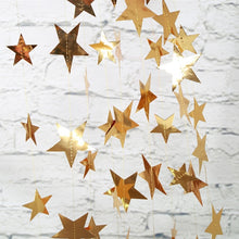Load image into Gallery viewer, 4M Twinkle Star Snowflake Paper Garlands Pendant Ornaments Christmas Decorations for Home New Year 2020 Noel Decor Navidad 2019