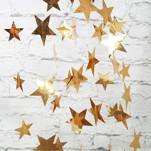 4M Twinkle Star Snowflake Paper Garlands Pendant Ornaments Christmas Decorations for Home New Year 2020 Noel Decor Navidad 2019