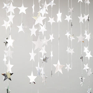 4M Twinkle Star Snowflake Paper Garlands Pendant Ornaments Christmas Decorations for Home New Year 2020 Noel Decor Navidad 2019