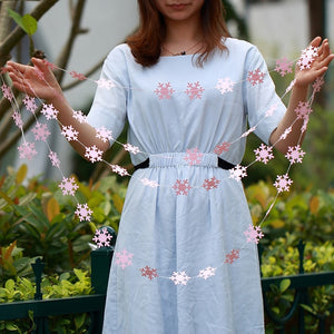 4M Twinkle Star Snowflake Paper Garlands Pendant Ornaments Christmas Decorations for Home New Year 2020 Noel Decor Navidad 2019