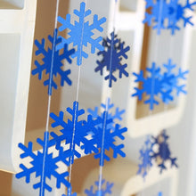 Load image into Gallery viewer, 4M Twinkle Star Snowflake Paper Garlands Pendant Ornaments Christmas Decorations for Home New Year 2020 Noel Decor Navidad 2019