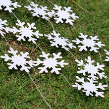 Load image into Gallery viewer, 4M Twinkle Star Snowflake Paper Garlands Pendant Ornaments Christmas Decorations for Home New Year 2020 Noel Decor Navidad 2019
