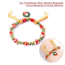 Load image into Gallery viewer, QIFU Santa Claus Snowman Necklace Snowflakes Eardrop Merry Christmas Decor for Home 2019 Christmas Gift Xmas Decor New Year 2020