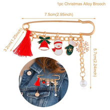 Load image into Gallery viewer, QIFU Santa Claus Snowman Necklace Snowflakes Eardrop Merry Christmas Decor for Home 2019 Christmas Gift Xmas Decor New Year 2020