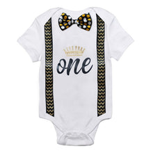 Load image into Gallery viewer, Baby Boy Romper Toddler Boys Clothes Kids Jumpsuit 1st Birthday Rompers Infant Clothing Playsuits One Year Boy Casual Overalls
