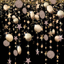 Load image into Gallery viewer, Christmas Decorations for Home 4M Twinkle Star Snowflake Paper Garlands Pendant New Year 2020 Decor Noel Navidad Ornaments Kerst