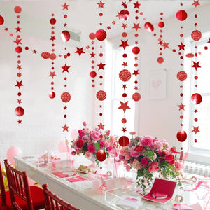 Christmas Decorations for Home 4M Twinkle Star Snowflake Paper Garlands Pendant New Year 2020 Decor Noel Navidad Ornaments Kerst