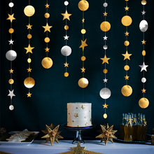 Load image into Gallery viewer, Christmas Decorations for Home 4M Twinkle Star Snowflake Paper Garlands Pendant New Year 2020 Decor Noel Navidad Ornaments Kerst