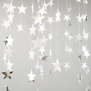 Christmas Decorations for Home 4M Twinkle Star Snowflake Paper Garlands Pendant New Year 2020 Decor Noel Navidad Ornaments Kerst