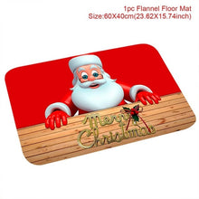 Load image into Gallery viewer, QIFU Santa Claus Christmas Flannel Carpet Merry Christmas Decoration for Home Christmas 2019 Gift Xmas Decor Kerst New Year 2020