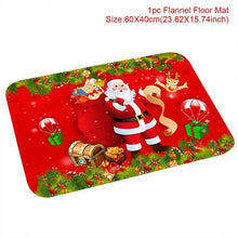 Load image into Gallery viewer, QIFU Santa Claus Christmas Flannel Carpet Merry Christmas Decoration for Home Christmas 2019 Gift Xmas Decor Kerst New Year 2020