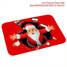 Load image into Gallery viewer, QIFU Santa Claus Christmas Flannel Carpet Merry Christmas Decoration for Home Christmas 2019 Gift Xmas Decor Kerst New Year 2020