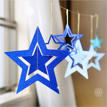 Load image into Gallery viewer, 7pcs/lot Twinkle Star Paper Pendant Garland Ornaments Christmas Decorations for Home New Year 2020 natal Noel Decor Navidad 2019