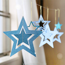 Load image into Gallery viewer, 7pcs/lot Twinkle Star Paper Pendant Garland Ornaments Christmas Decorations for Home New Year 2020 natal Noel Decor Navidad 2019