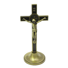 Load image into Gallery viewer, Cross Crucifix Christ Catholic Jesus Religious Church Decoration Stand Wall Antique Home Chapel Decor